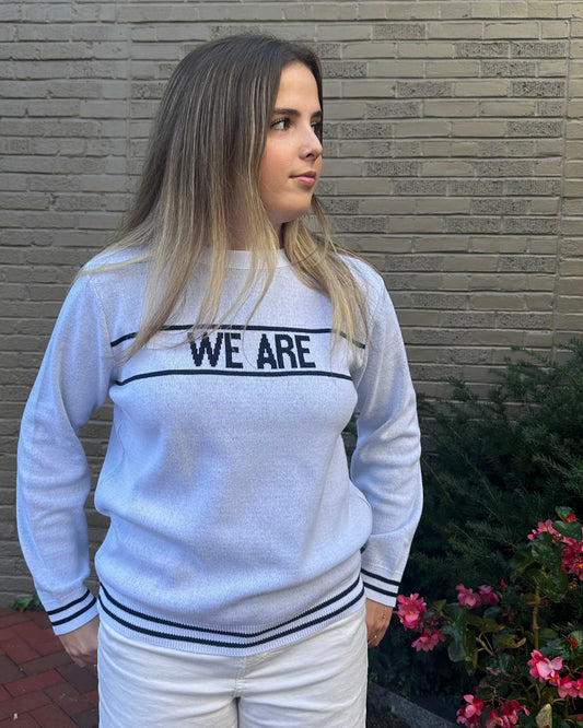 Classic Crewneck - We Are - Pencil Stripe Sweater